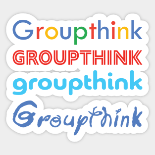 Tech Media Groupthink Sticker